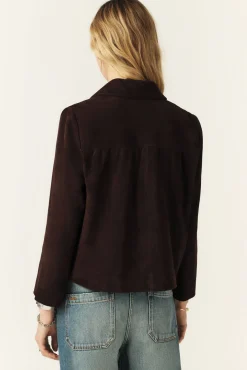 Ba&Sh MILAS veste coupe droite MARRON Clearance