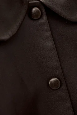 Ba&Sh MILOS veste col claudine MARRON Discount