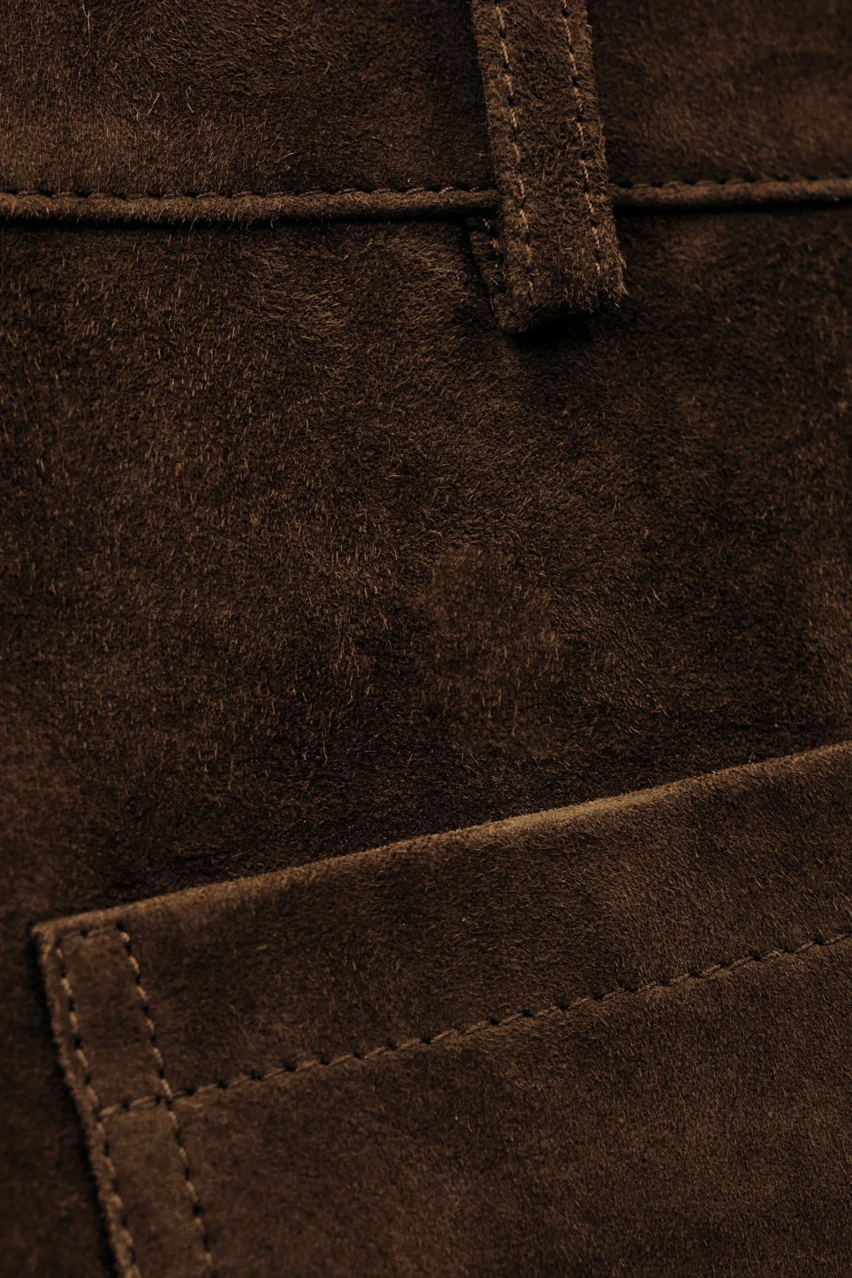 Ba&Sh MOSSI pantalon large MARRON