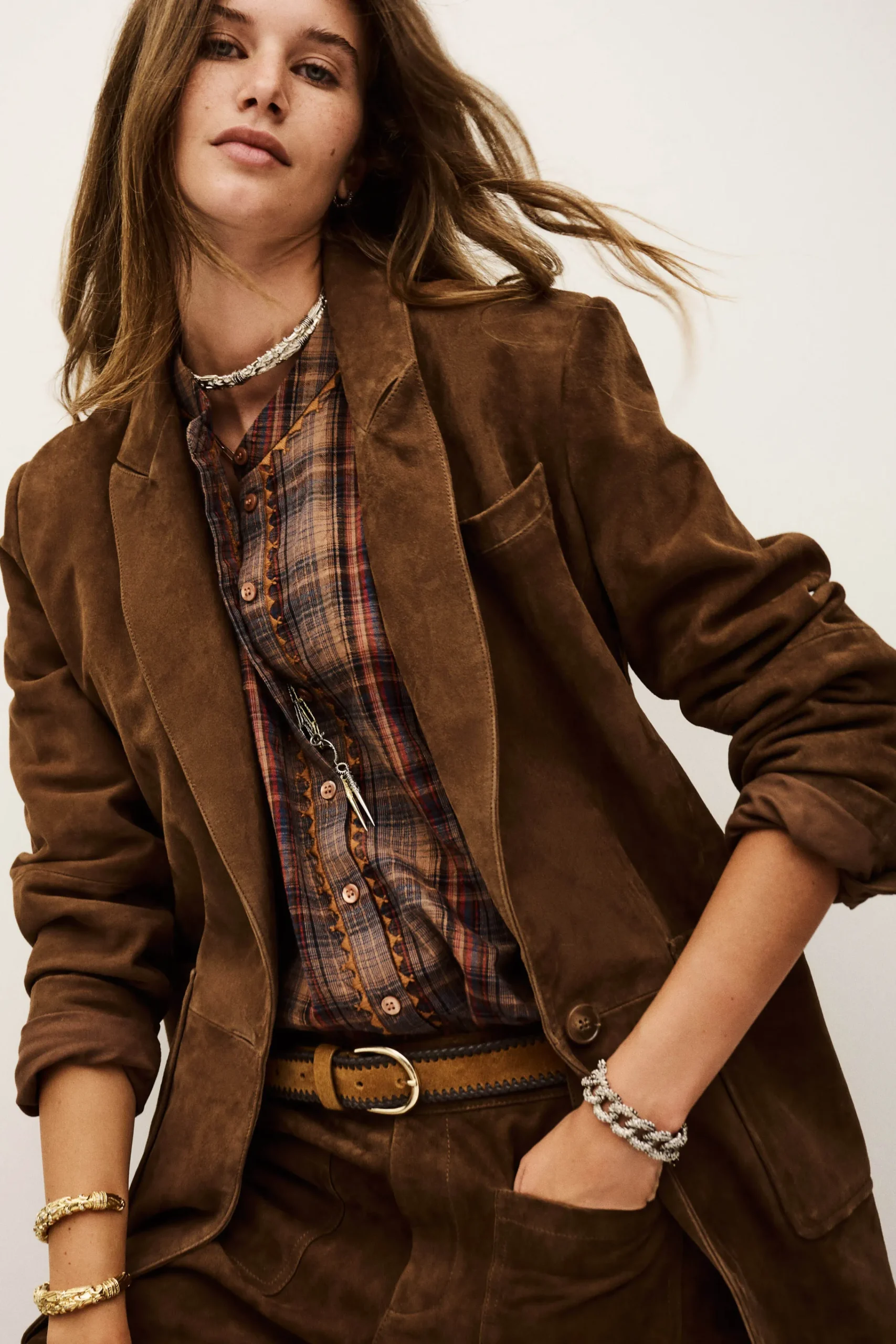 Ba&Sh MOSTY veste type blazer MARRON