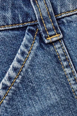 Ba&Sh MOYCE jean cargo texturé BLEU