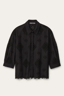 Ba&Sh MURIEL chemise manches /4 NOIR Outlet