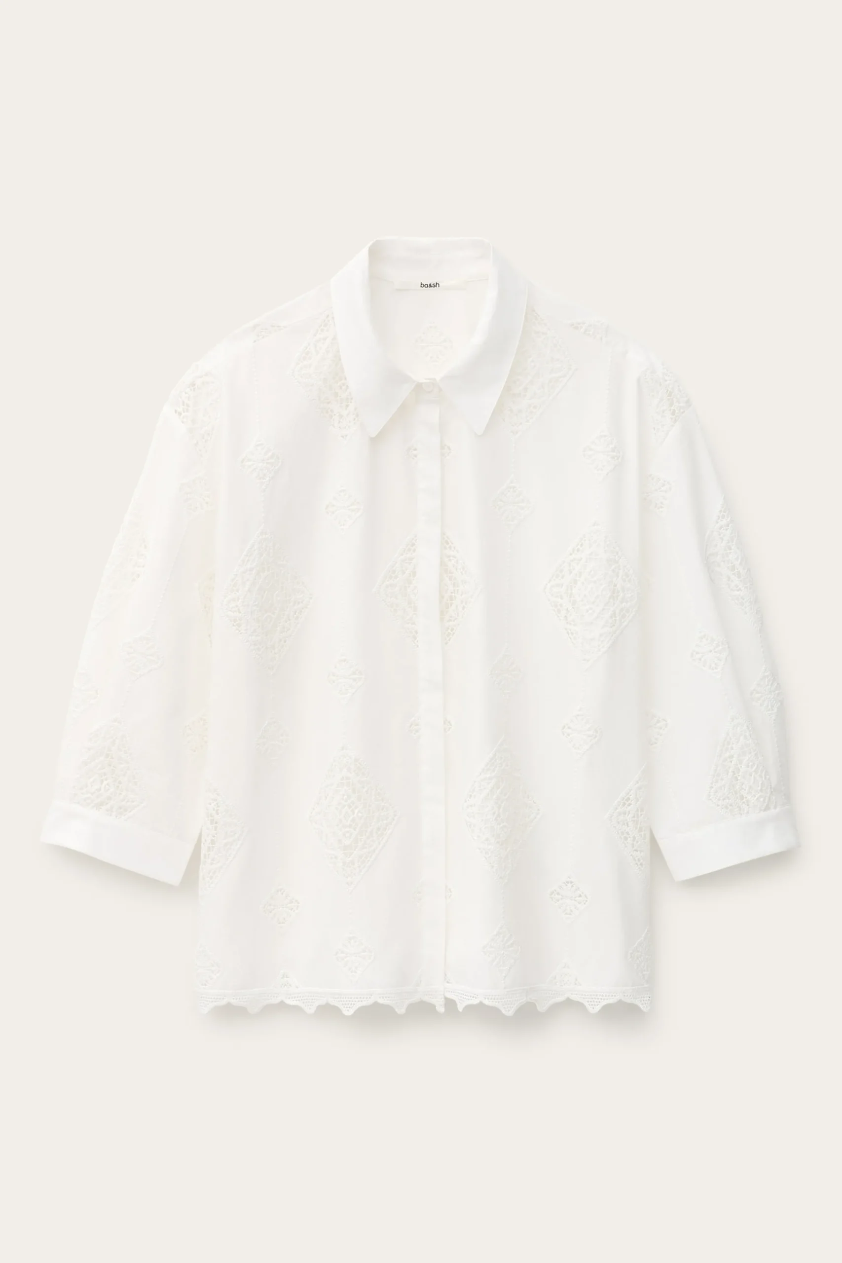 Ba&Sh MURIEL chemise manches /4 ECRU