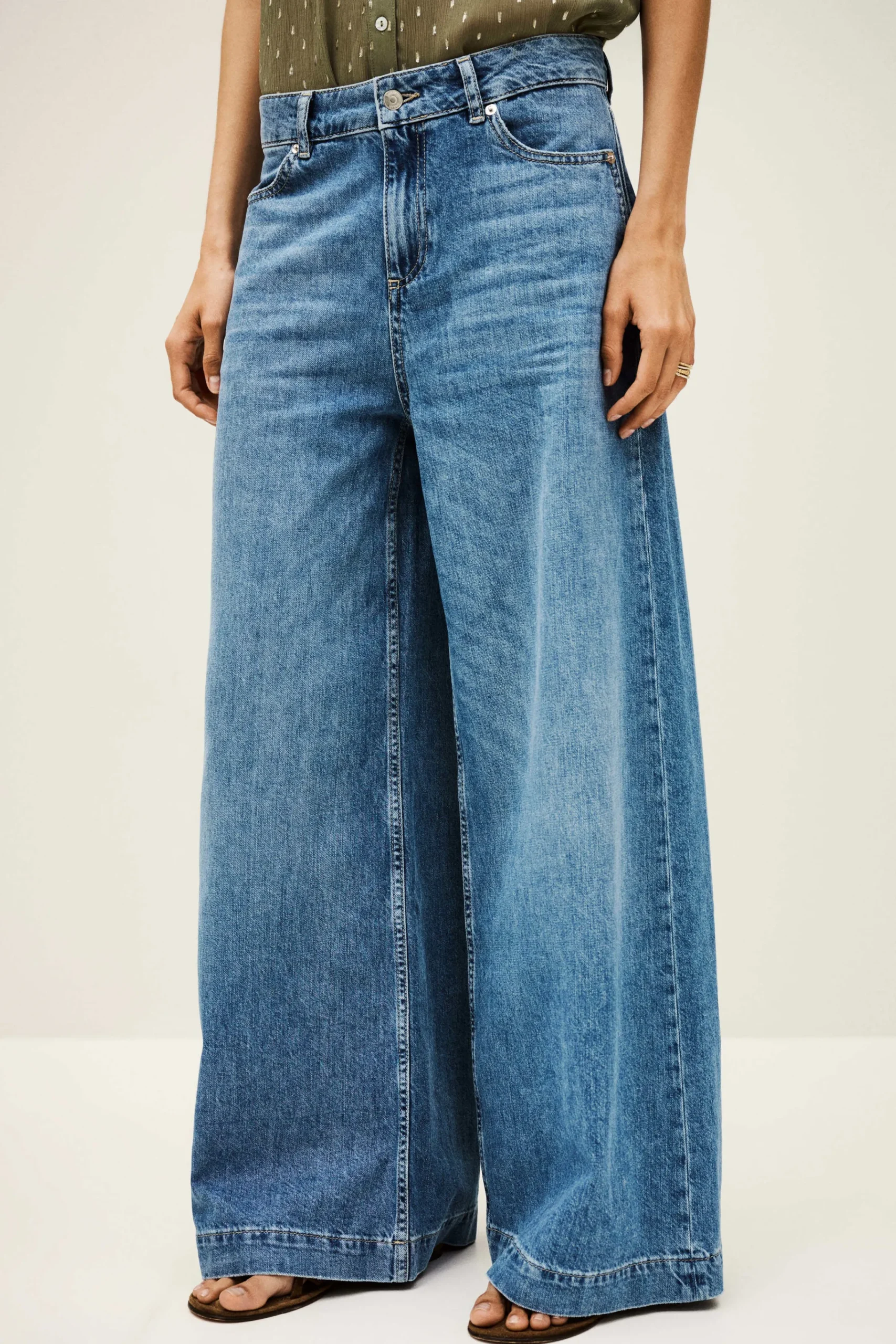 Ba&Sh MUSC jean coupe large BLEU Clearance