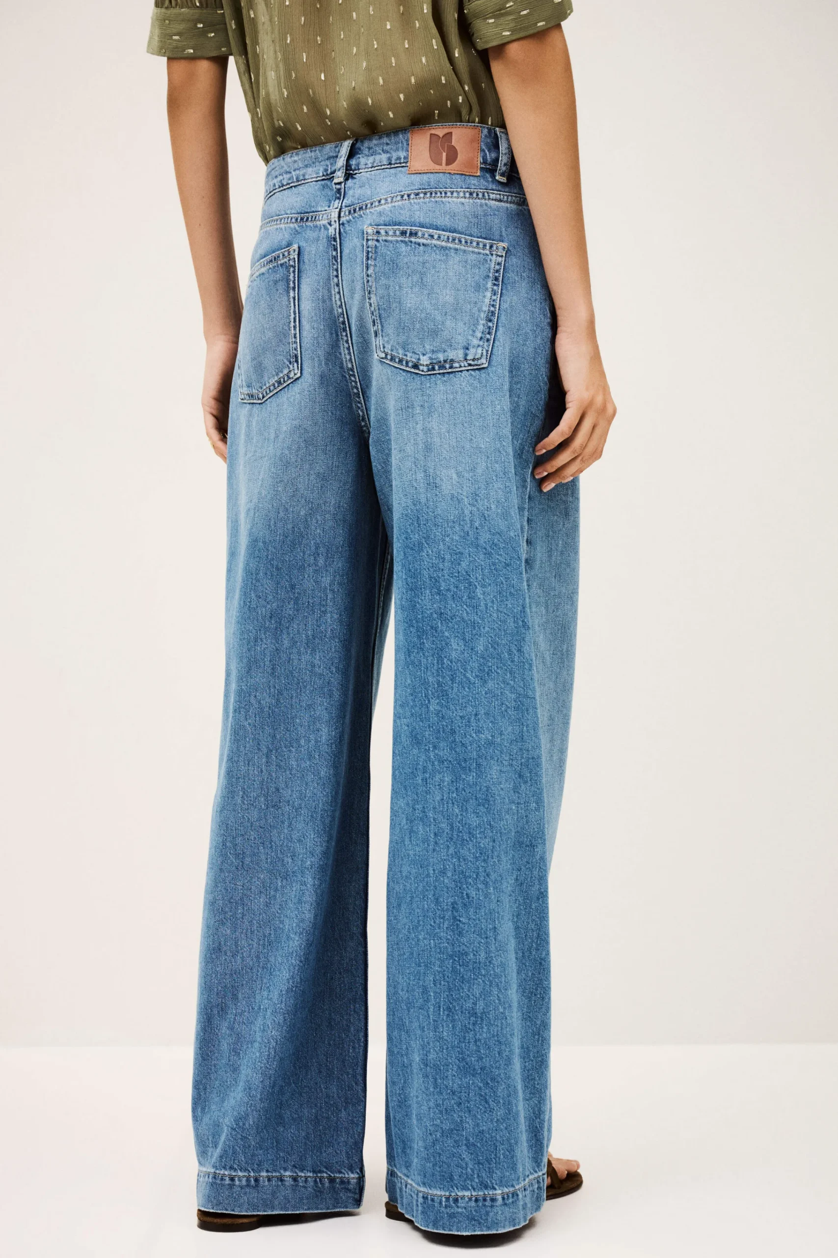 Ba&Sh MUSC jean coupe large BLEU Clearance