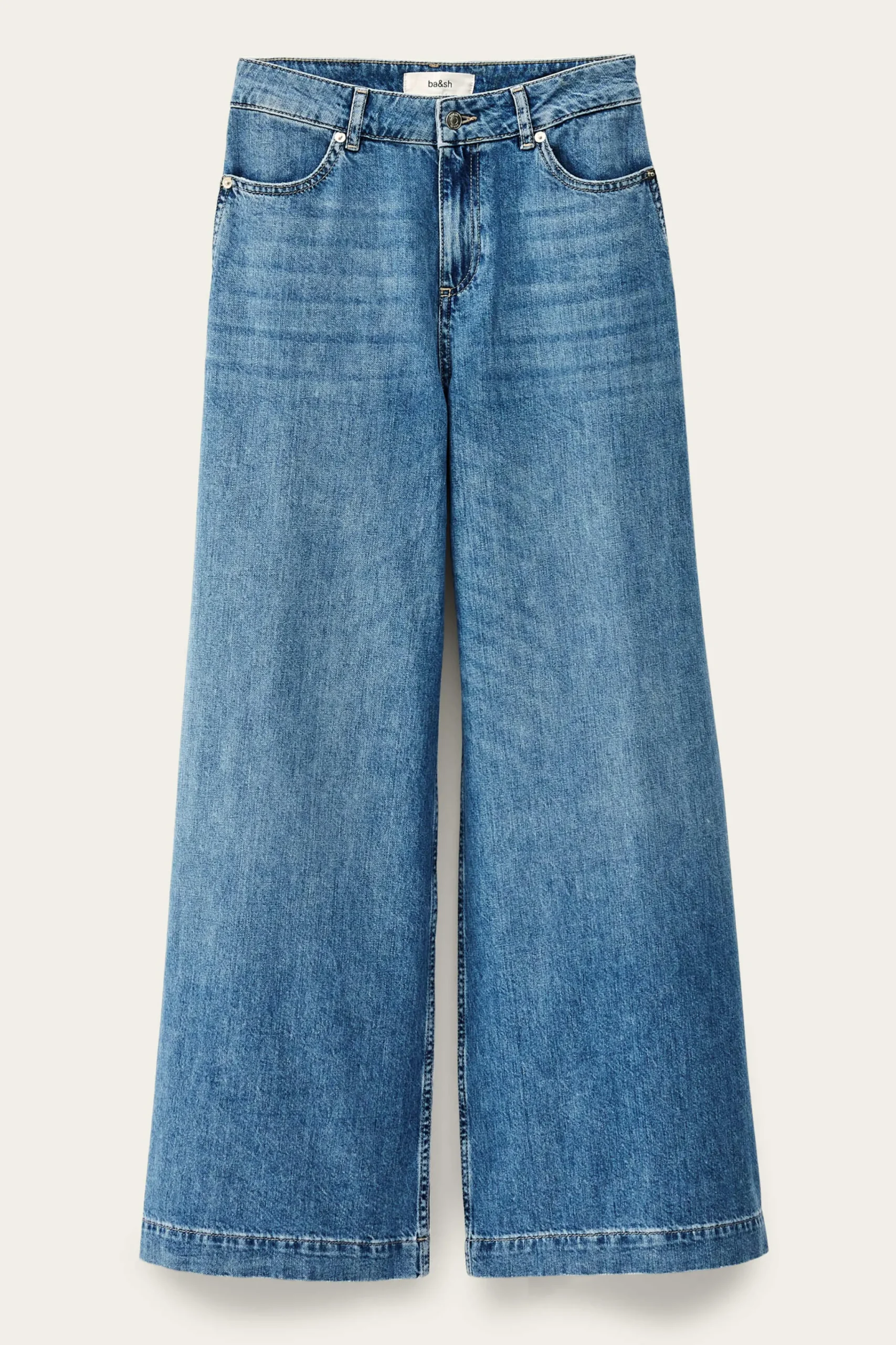 Ba&Sh MUSC jean coupe large BLEU Clearance