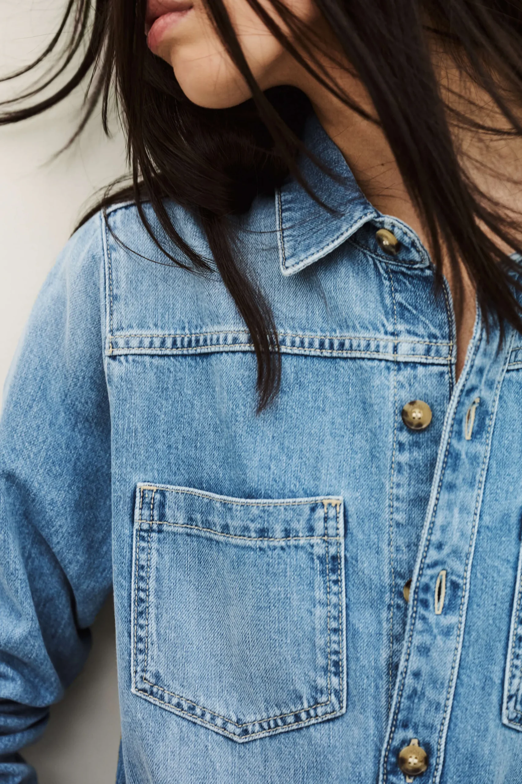 Ba&Sh MYRELLA combinaison jean cargo BLEU
