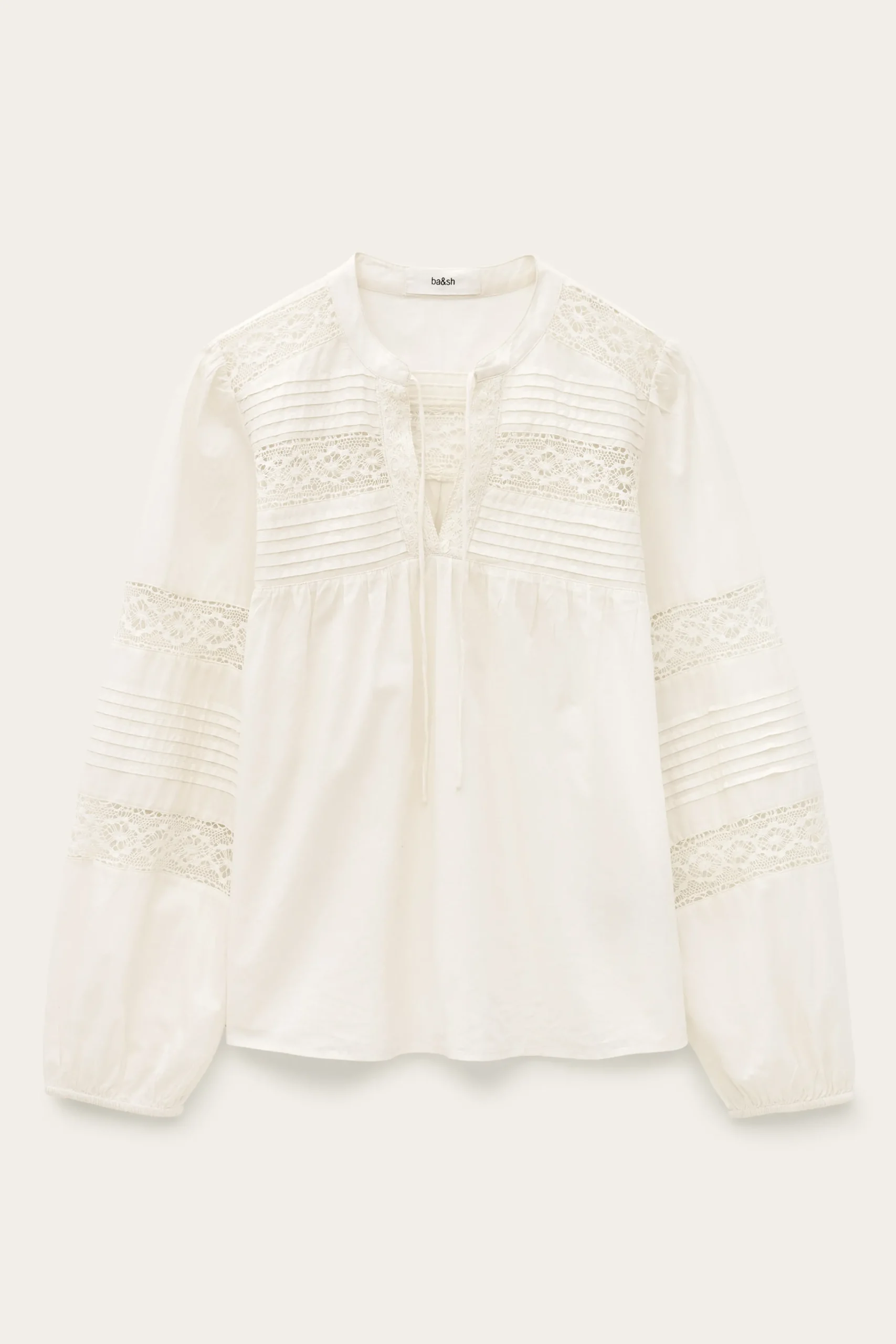 Ba&Sh NAMI blouse loose dentelle ECRU Sale