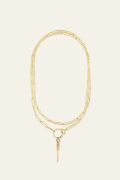 Ba&Sh NAOMIE collier long DORE Outlet