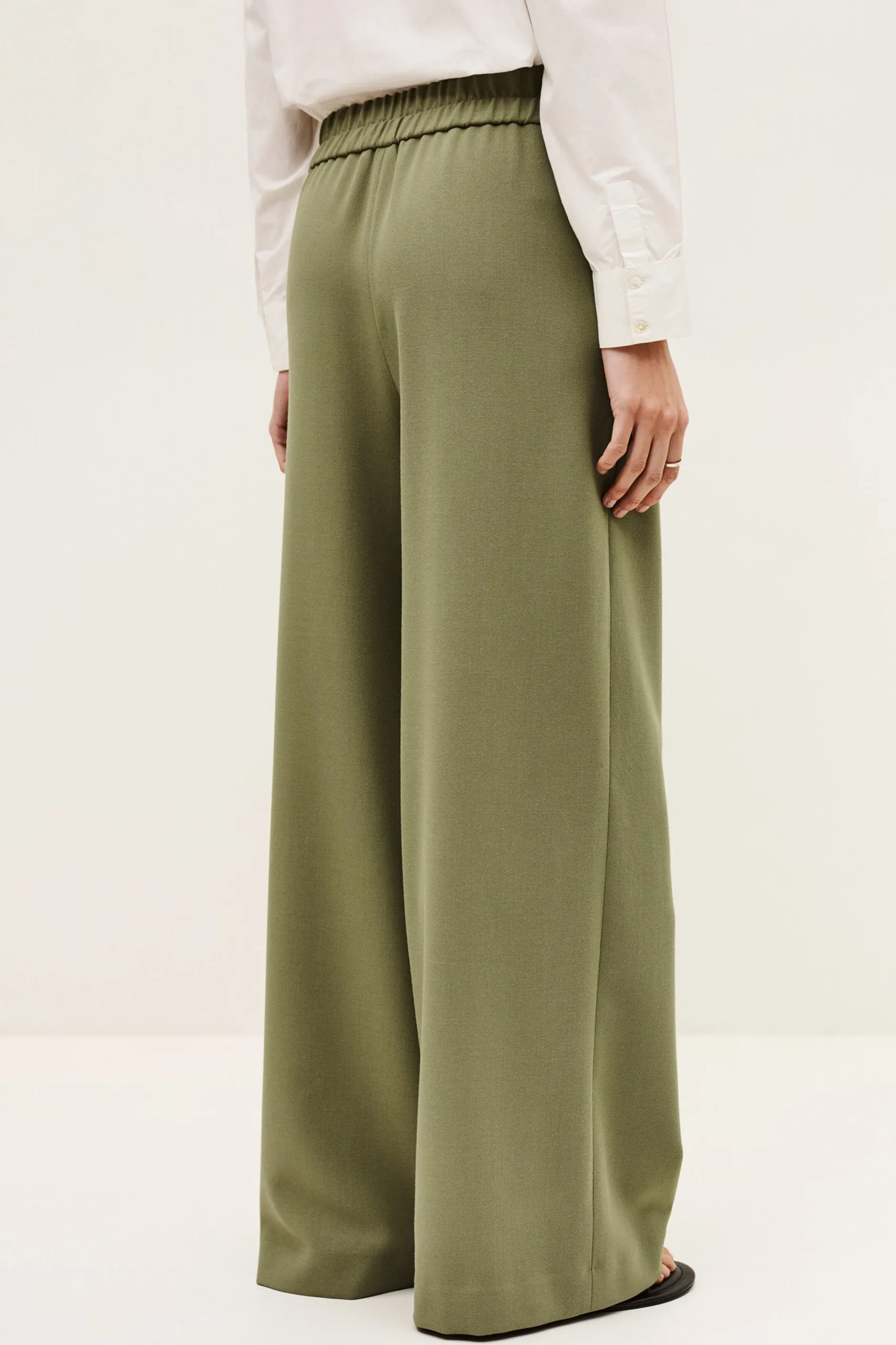 Ba&Sh NARLOS pantalon large taille VERT Discount