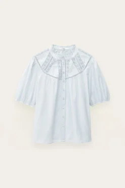Ba&Sh NELLA chemise coton BLEU Outlet