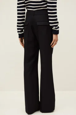 Ba&Sh NIVES pantalon bootcut laine BLEU Sale