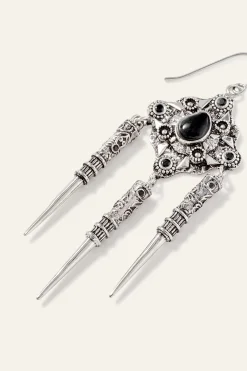 Ba&Sh NORA boucles d'oreilles pendantes GRIS Online