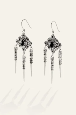 Ba&Sh NORA boucles d'oreilles pendantes GRIS Online