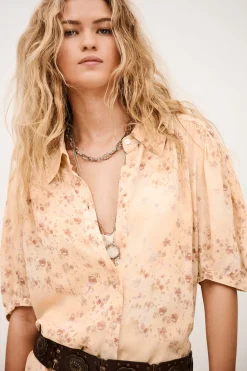Ba&Sh NORMA robe chemise midi ECRU Sale