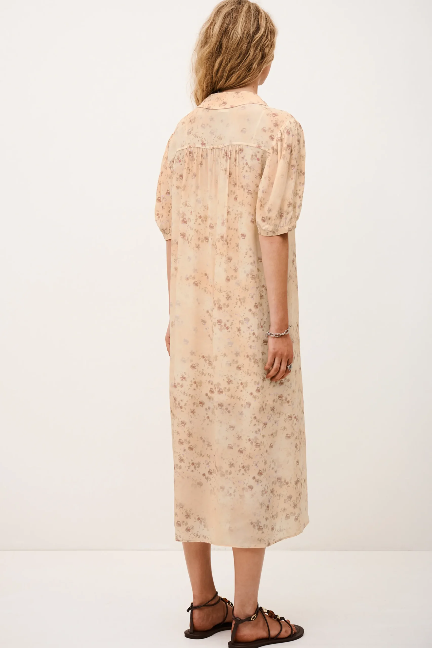 Ba&Sh NORMA robe chemise midi ECRU Sale
