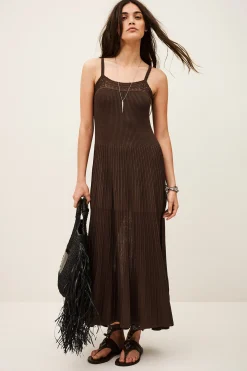 Ba&Sh NOTO ROBE MARRON Outlet