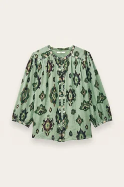 Ba&Sh ODELIE chemise imprimée VERT