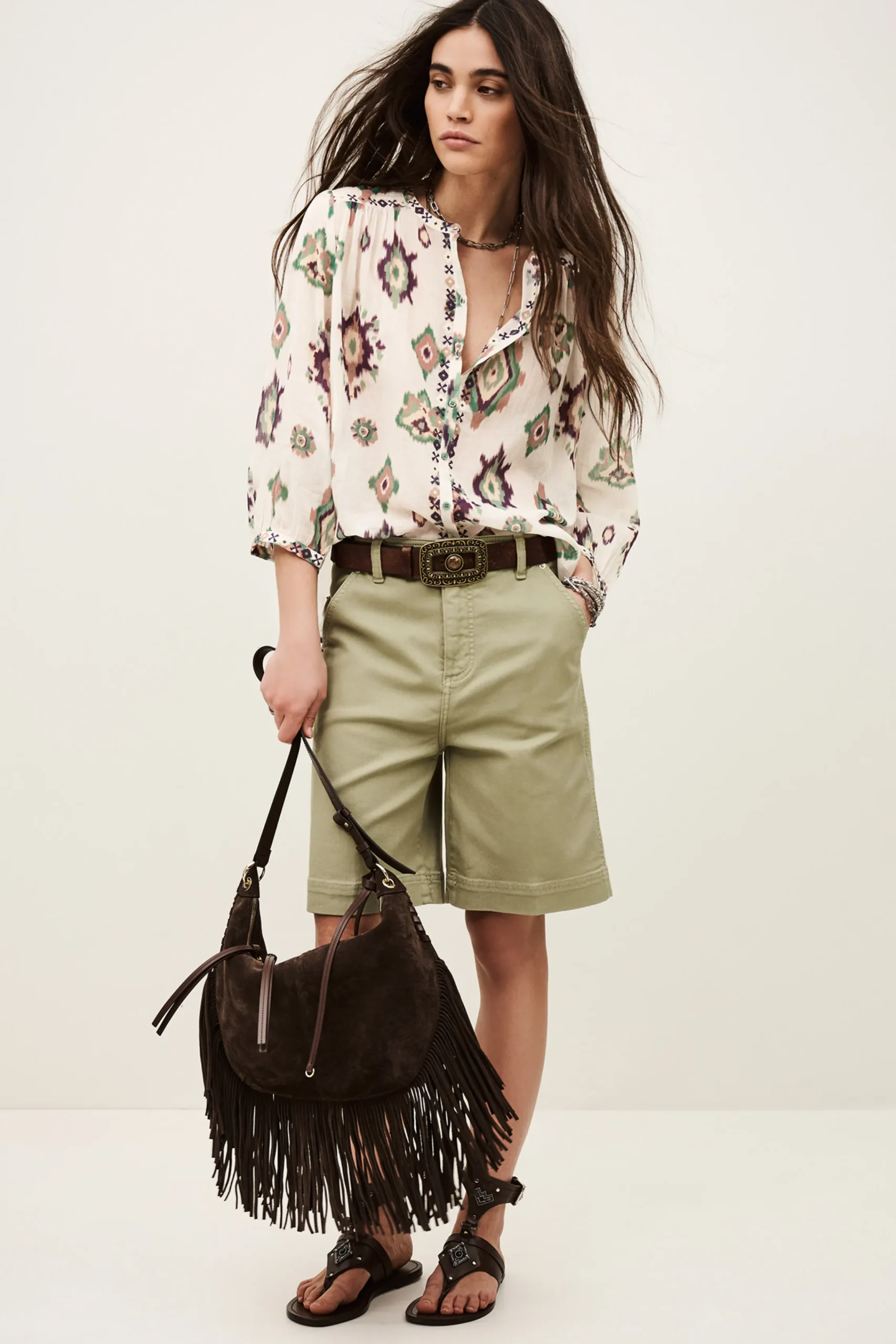 Ba&Sh ODELIE chemise imprimée ECRU Best