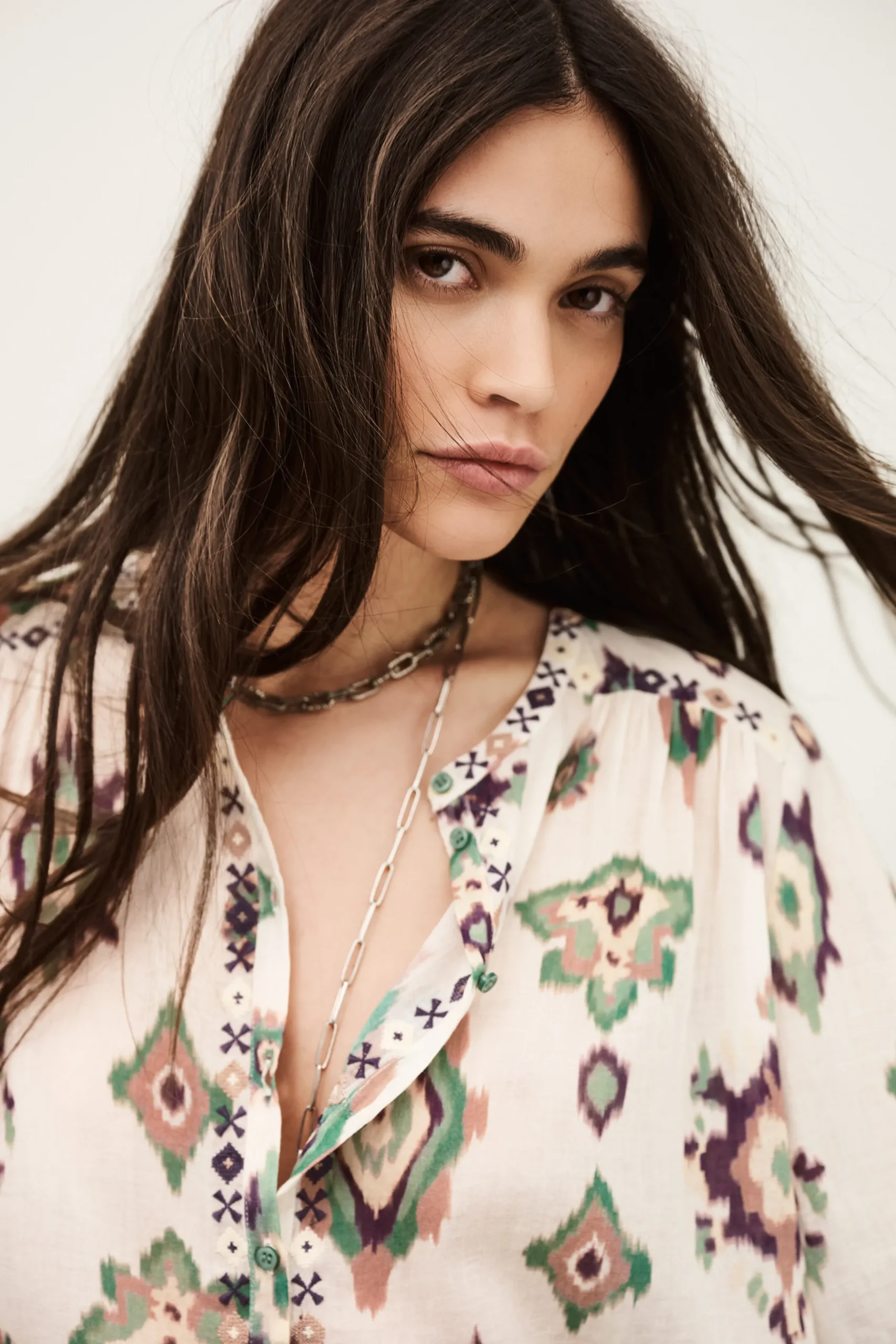 Ba&Sh ODELIE chemise imprimée ECRU Best
