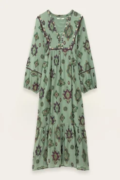 Ba&Sh OELIA robe midi VERT Discount