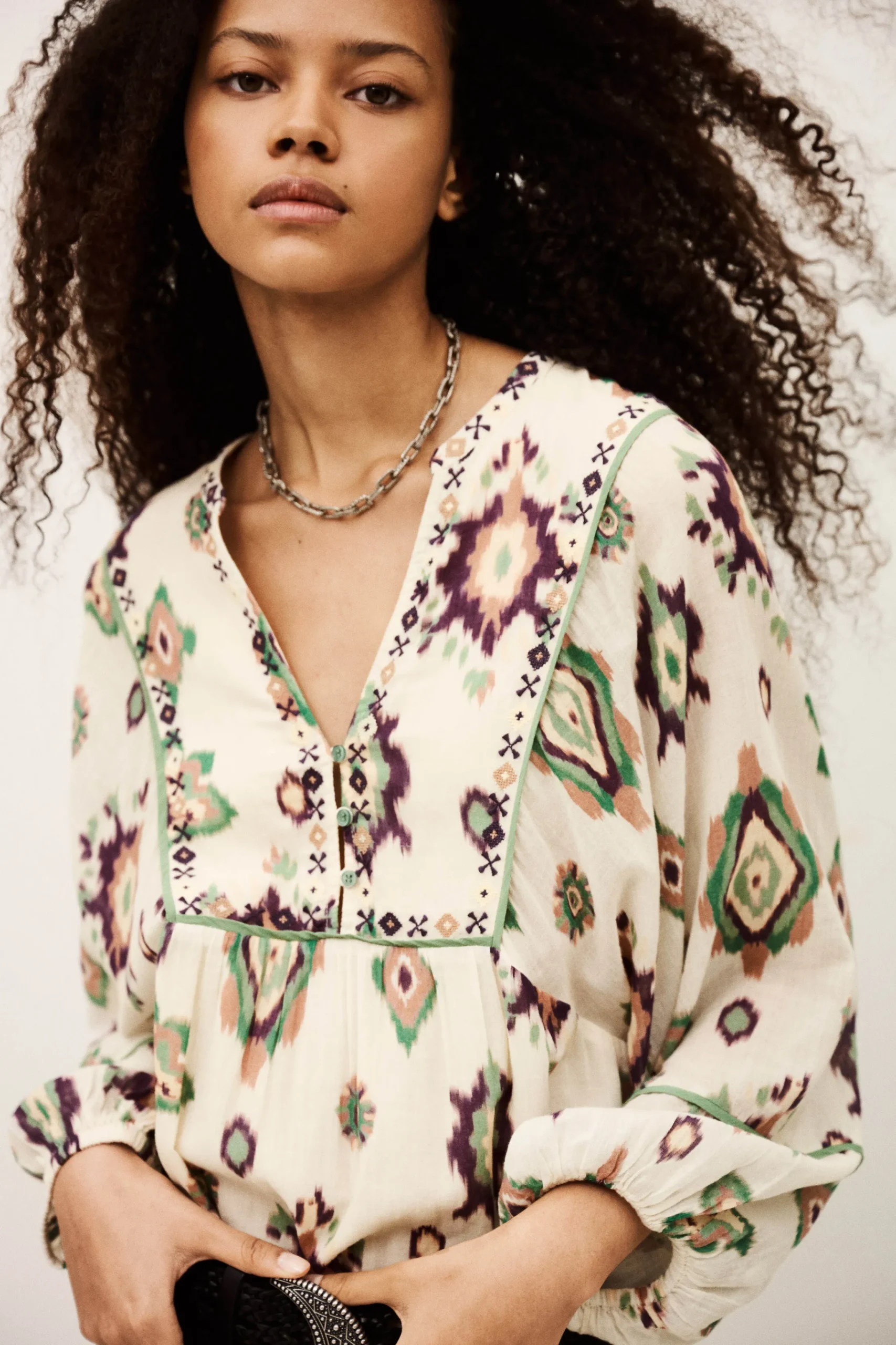 Ba&Sh OELIA robe midi ECRU Clearance