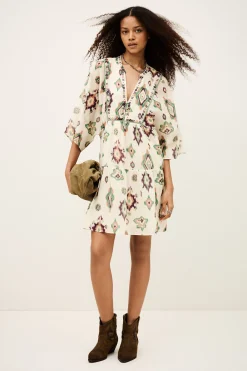 Ba&Sh OLALIE robe courte ECRU Clearance