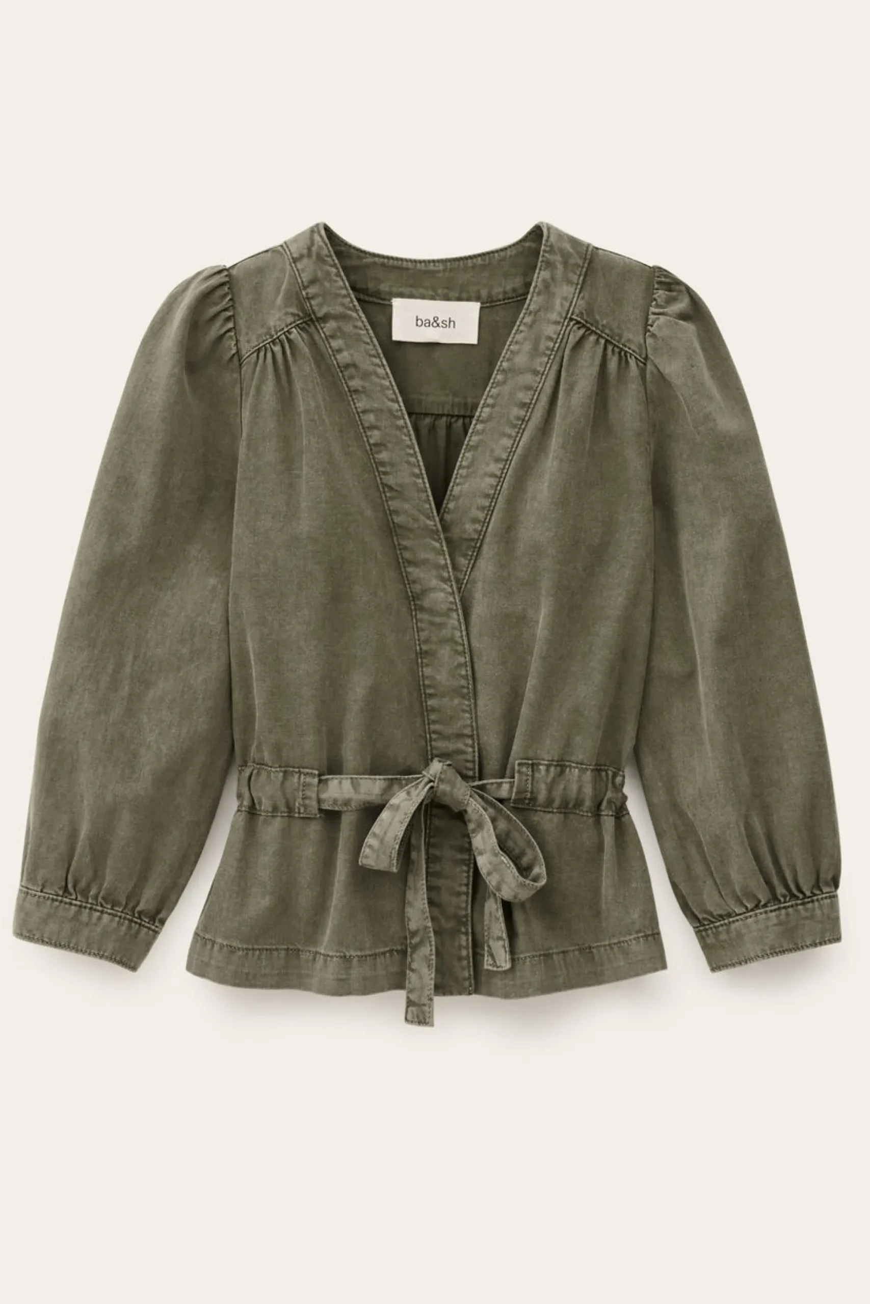 Ba&Sh OLAVINA top portefeuille VERT Hot