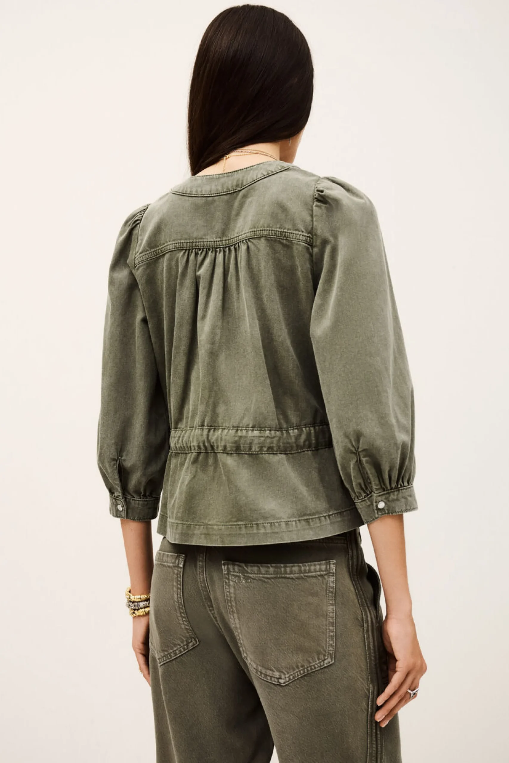 Ba&Sh OLAVINA top portefeuille VERT Hot