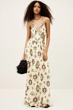 Ba&Sh OMELIA robe longue ECRU Sale