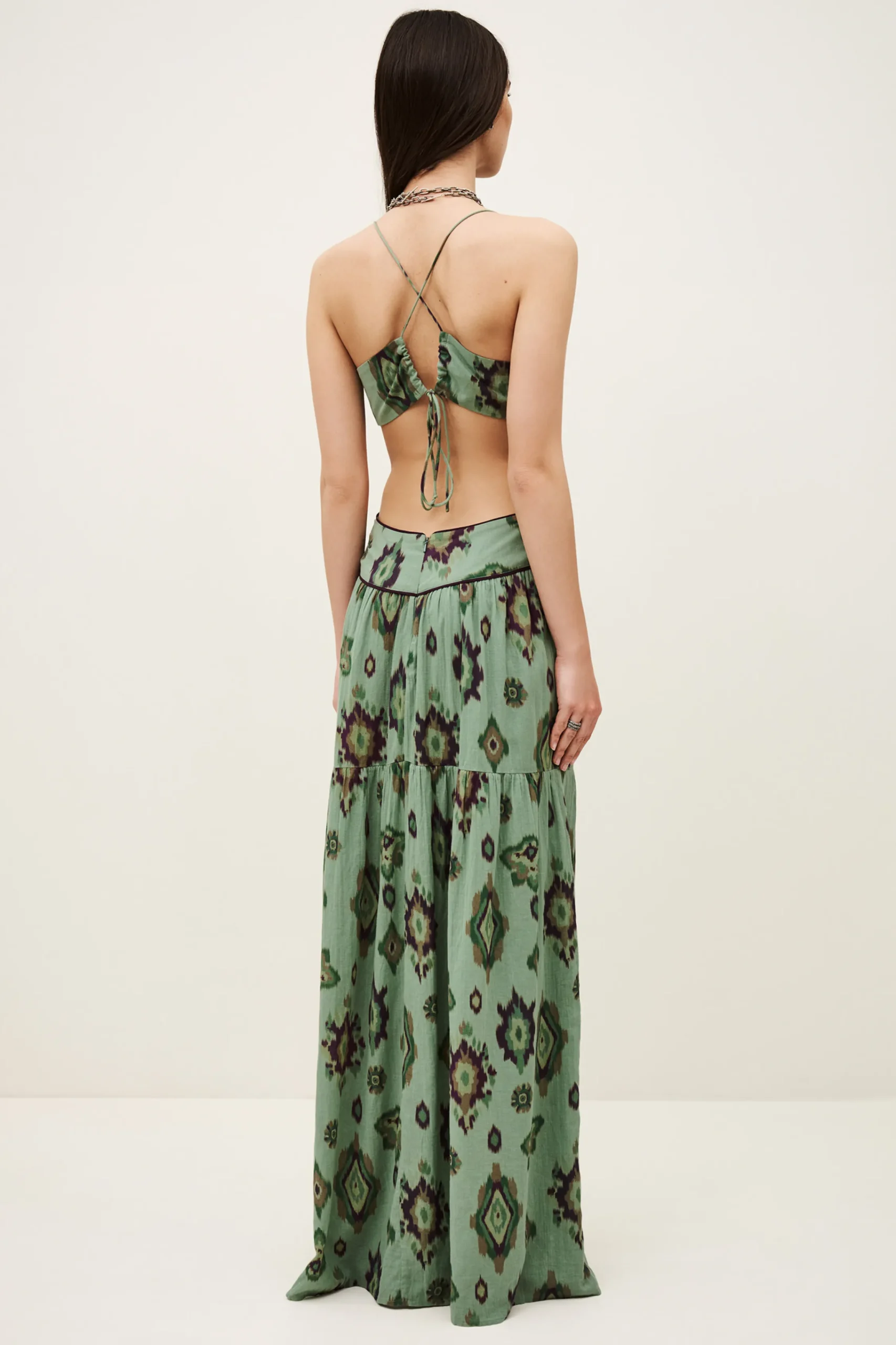Ba&Sh OMELIA robe longue VERT
