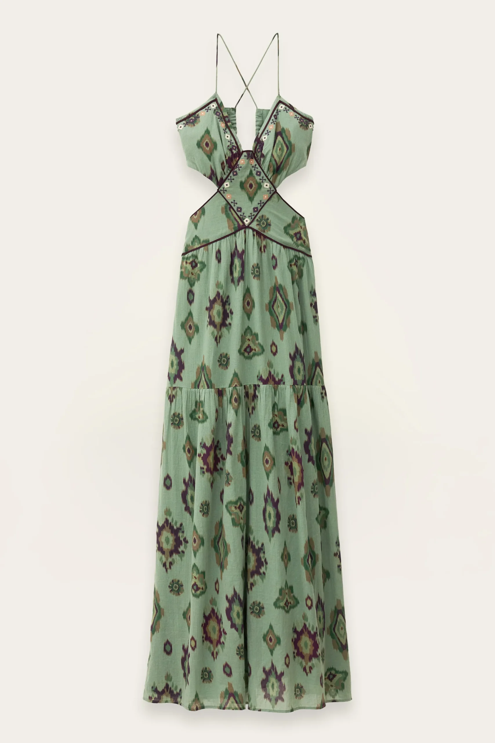 Ba&Sh OMELIA robe longue VERT