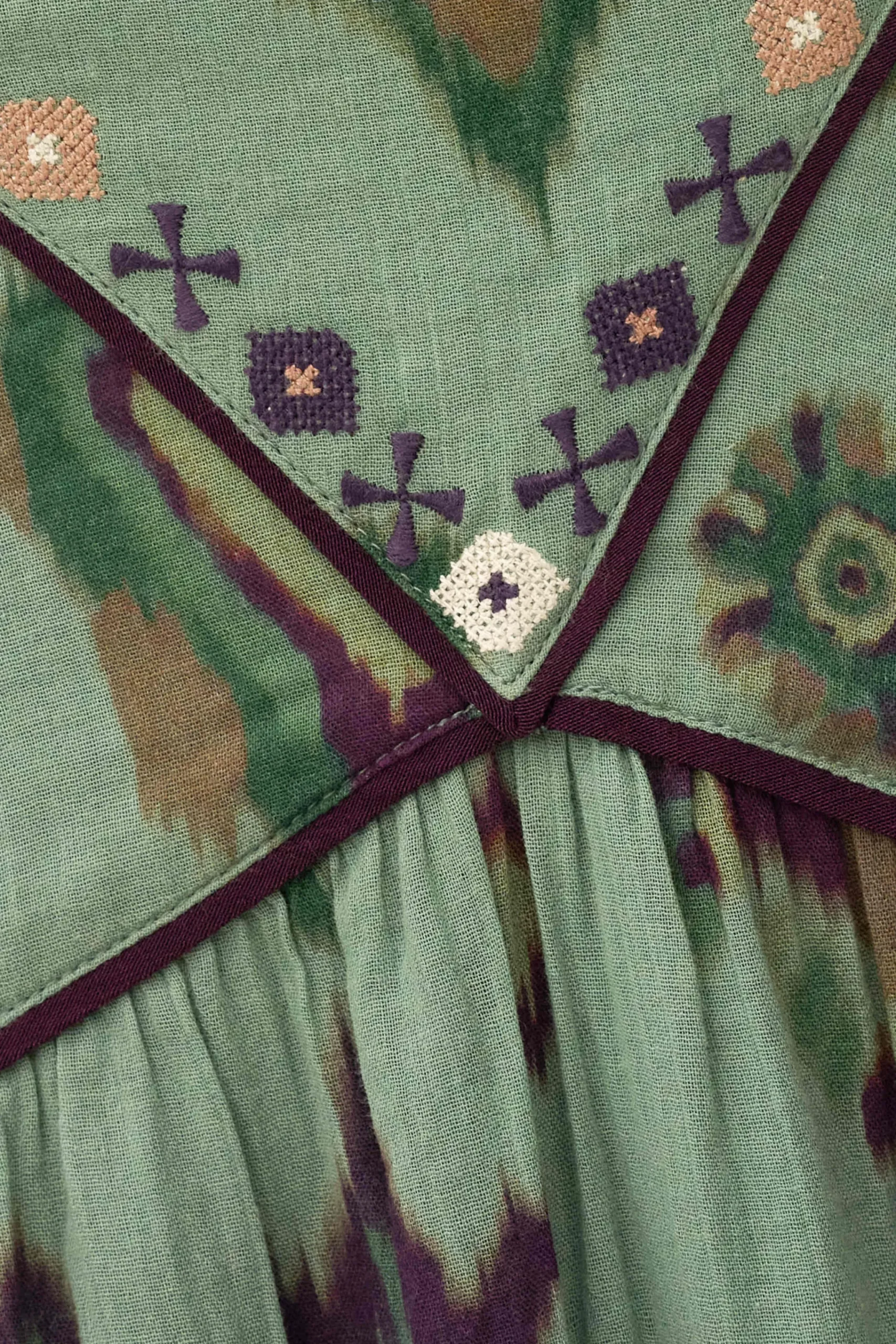 Ba&Sh OMELIA robe longue VERT