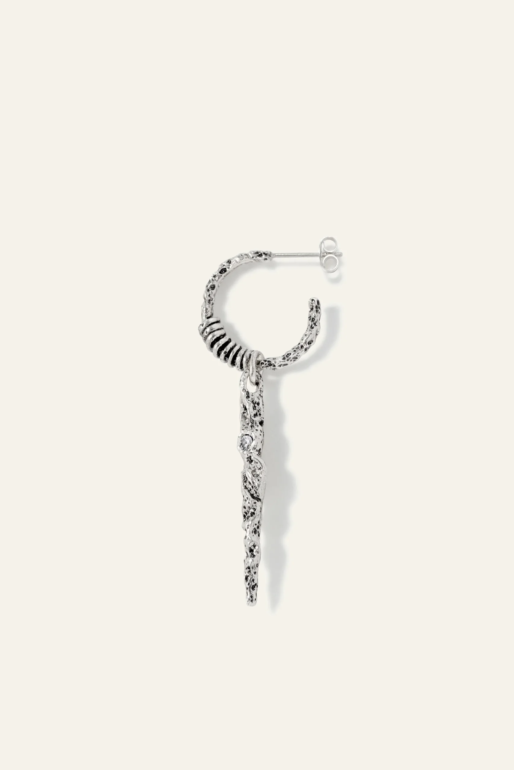 Ba&Sh OUDI boucle oreille zircon GRIS Hot