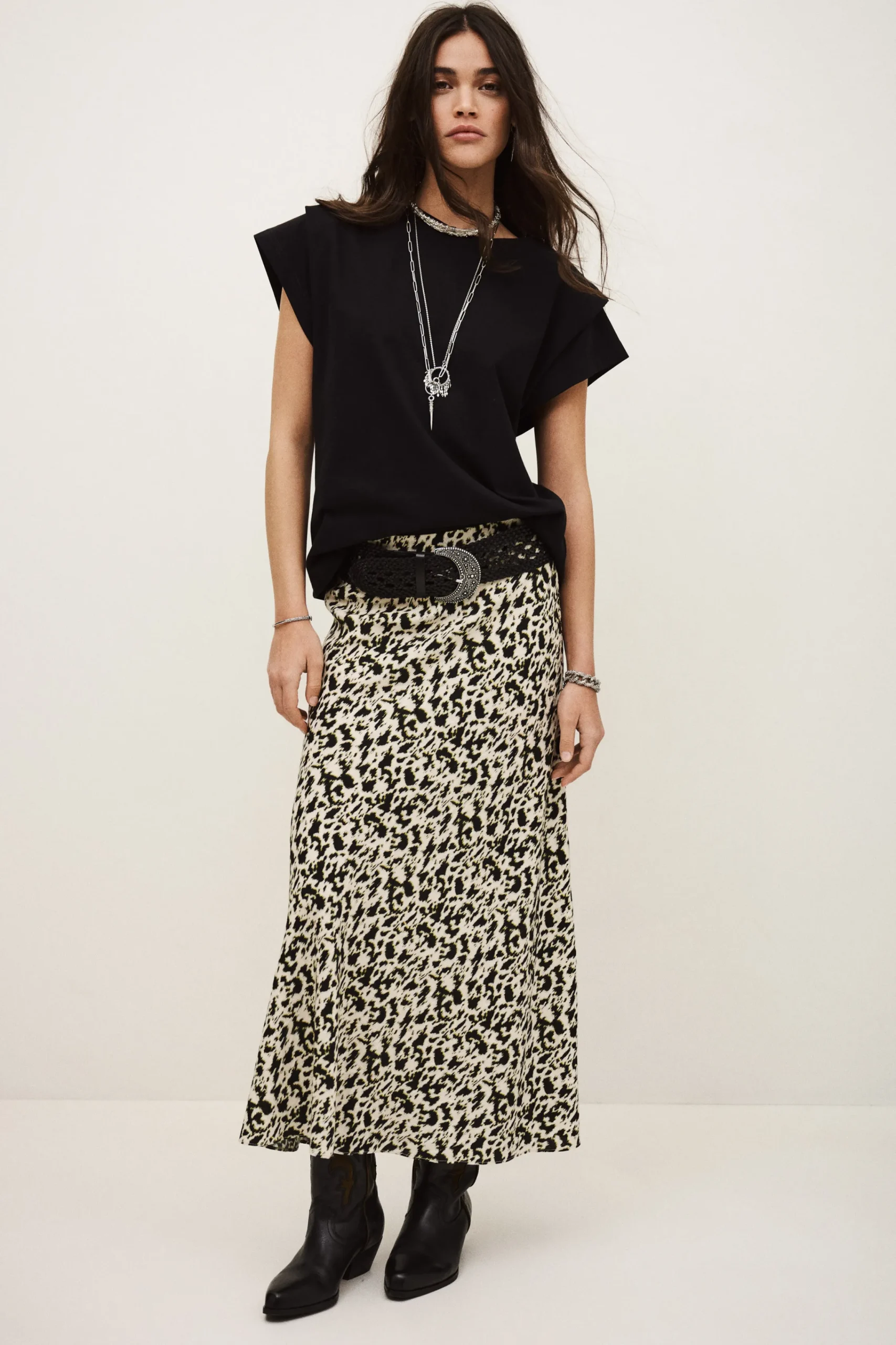 Ba&Sh PAENA jupe midi biais ECRU Outlet