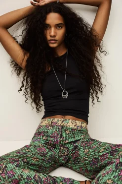 Ba&Sh PALI pantalon large VERT Best