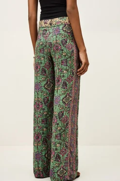 Ba&Sh PALI pantalon large VERT Best