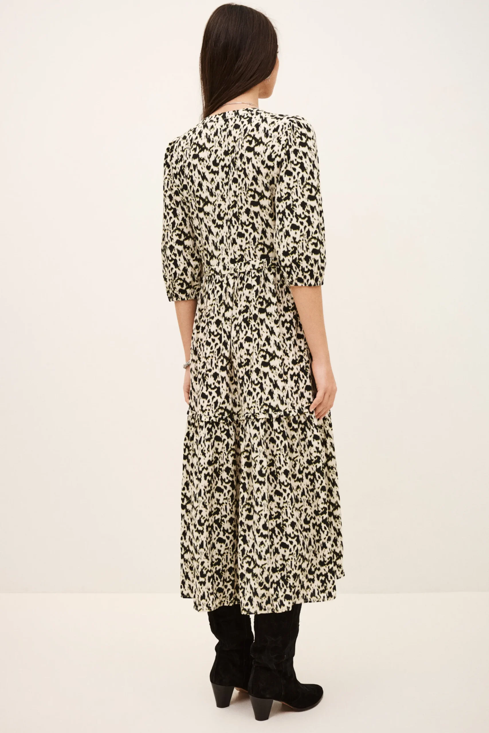 Ba&Sh PALMA robe longue élégante ECRU Outlet