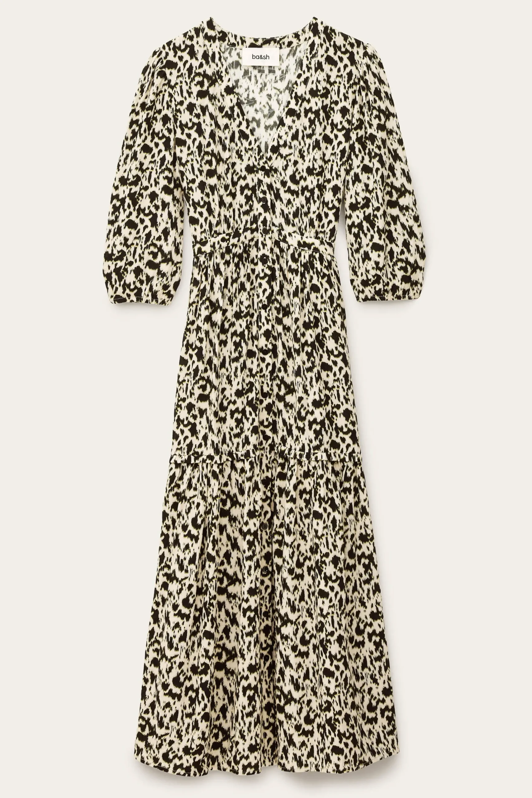 Ba&Sh PALMA robe longue élégante ECRU Outlet