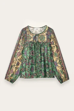 Ba&Sh PAMILA blouse ample VERT Outlet