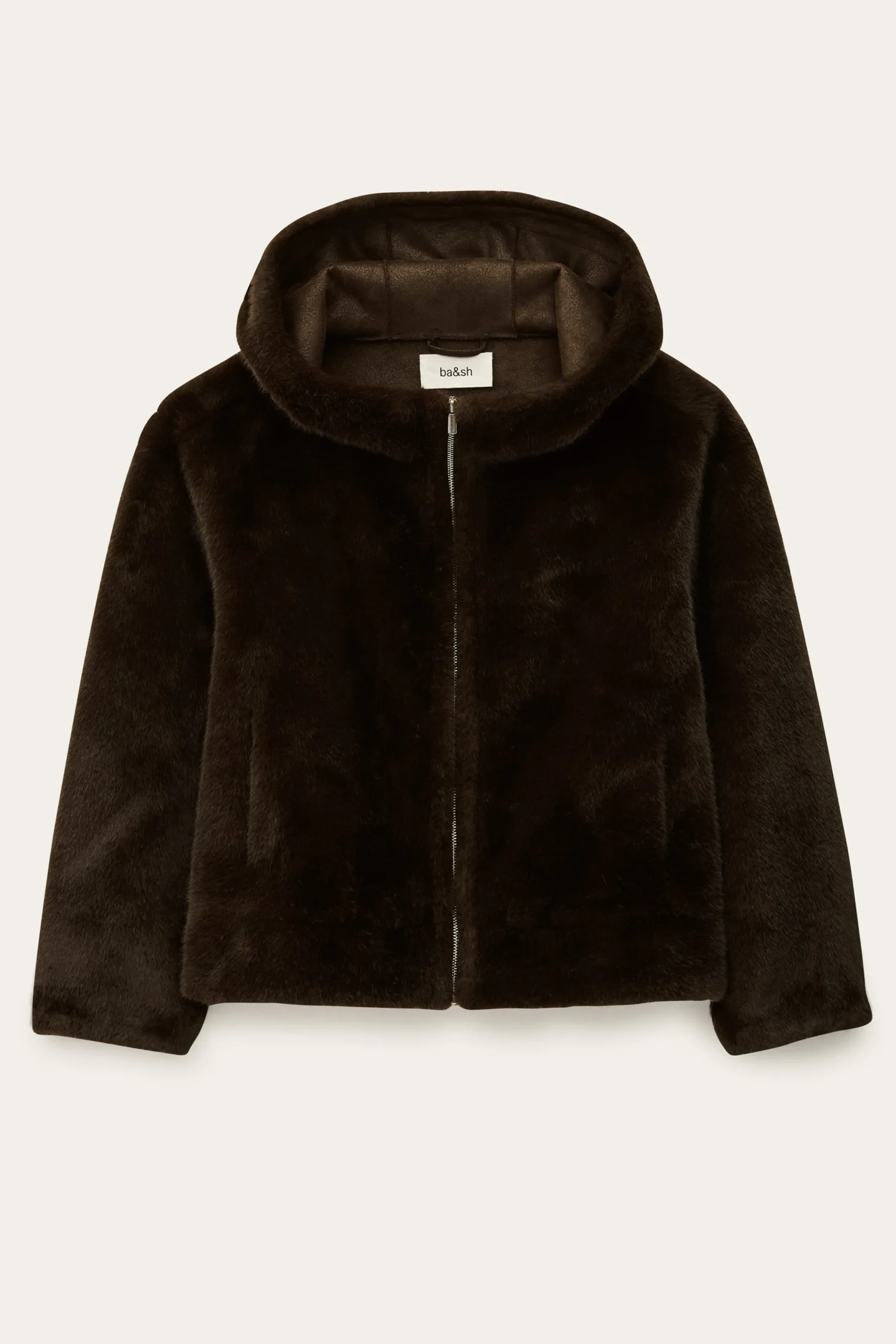 Ba&Sh PANDY manteau fausse fourrure MARRON Discount