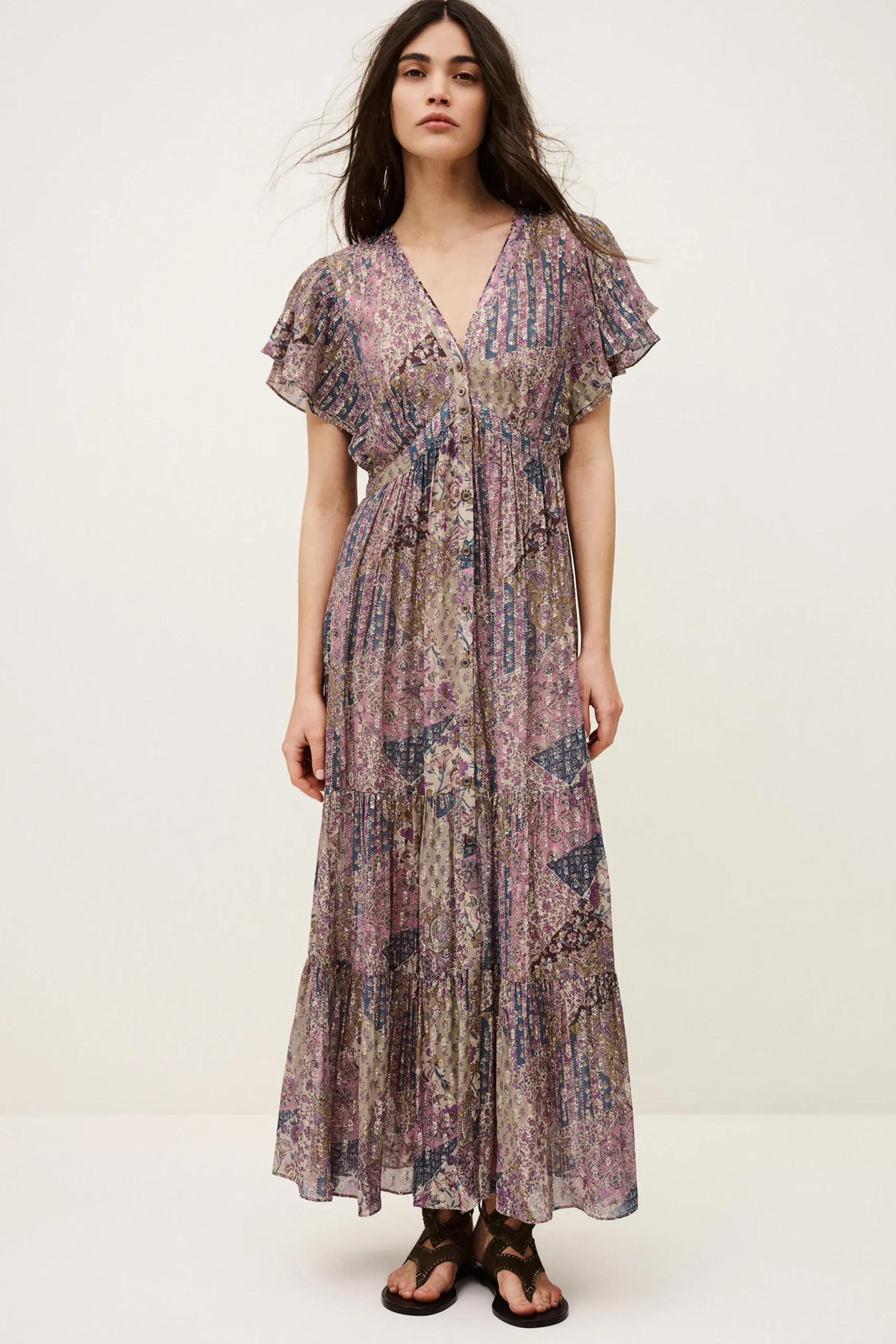 Ba&Sh PARETA robe midi ROSE Online