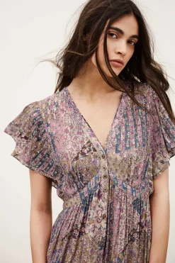 Ba&Sh PARETA robe midi ROSE Online