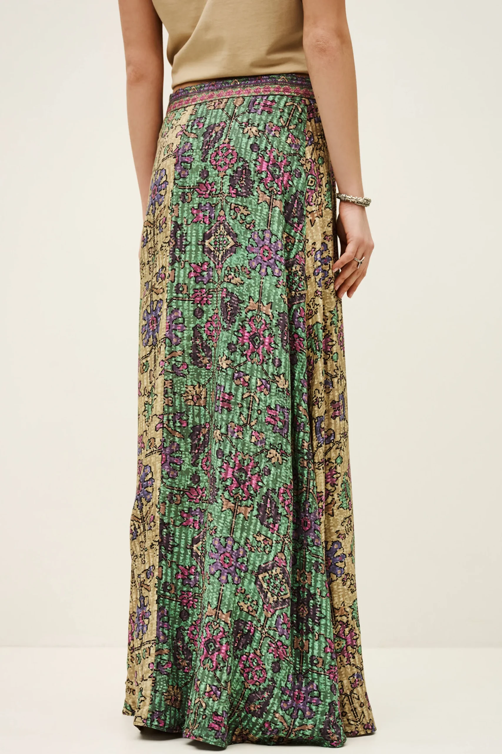 Ba&Sh PARIO jupe midi VERT Clearance