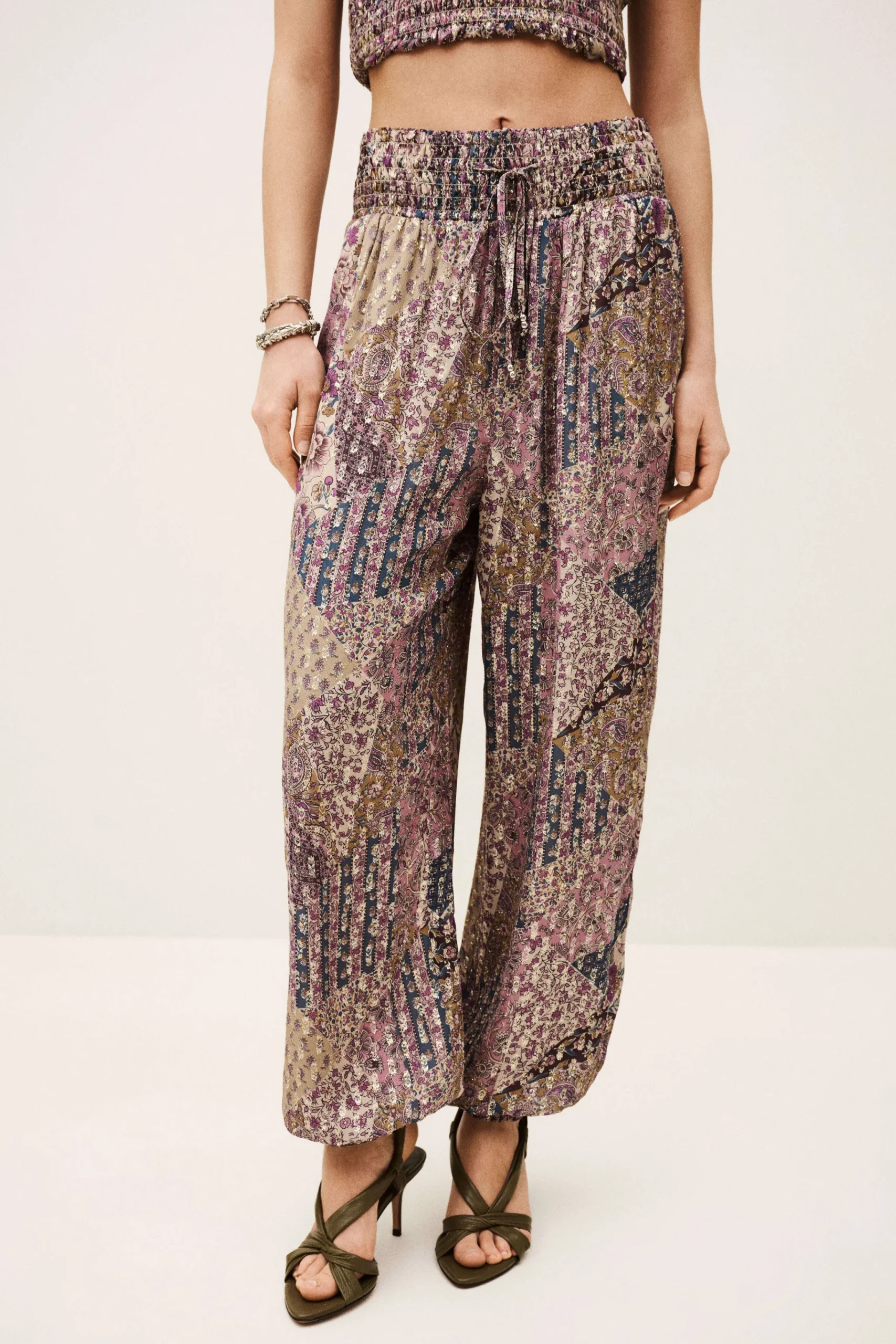 Ba&Sh PARSY pantalon large ROSE Clearance