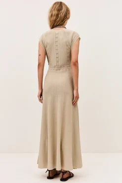 Ba&Sh PASQUALINA robe maille DORE
