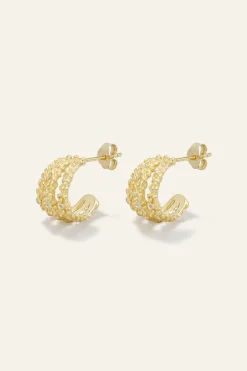 Ba&Sh PERRINE boucles zircon DORE Discount