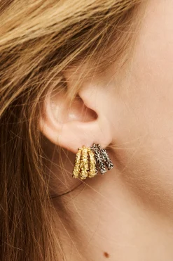 Ba&Sh PERRINE boucles zircon GRIS