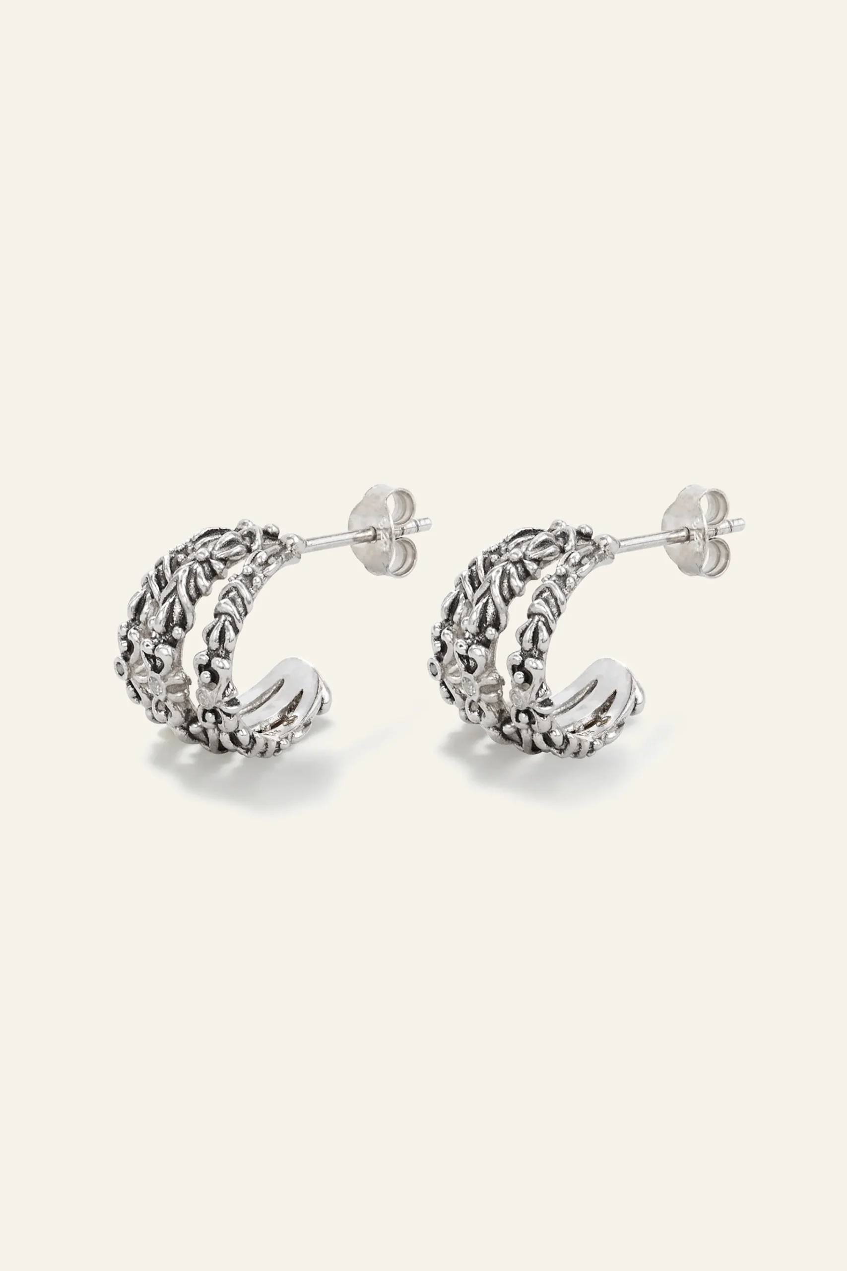 Ba&Sh PERRINE boucles zircon GRIS