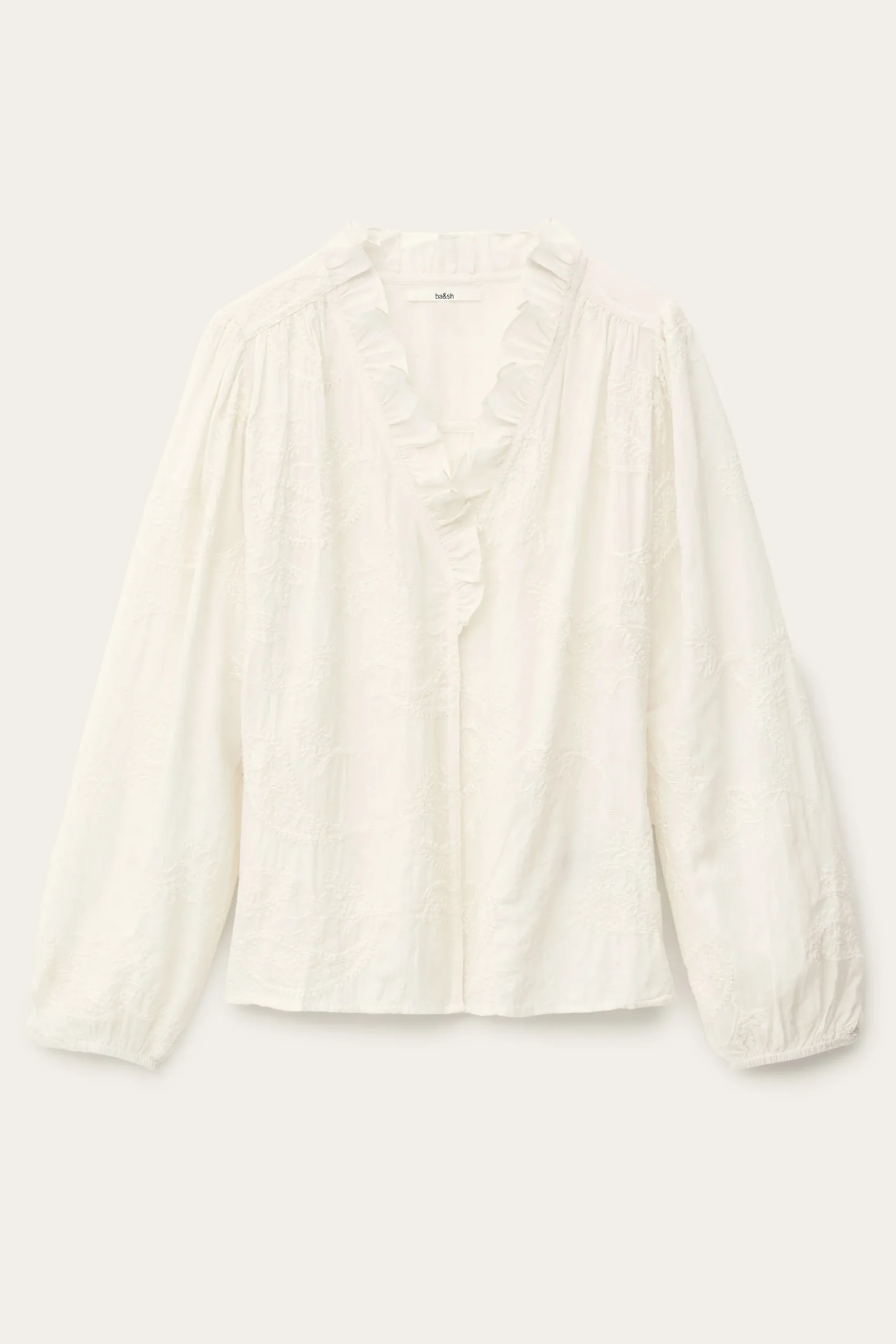Ba&Sh PETTY blouse jacquard ample ECRU Sale